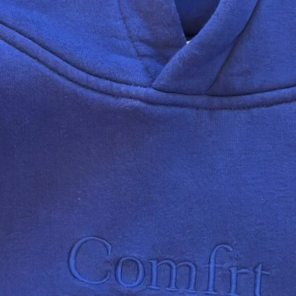Comfrt Oversized Signature Fit Hoodie | For Stress & Anxiety Indigo, XL - Picture 8 of 11